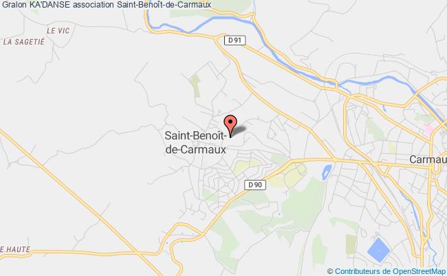 plan association Ka'danse Saint-Benoît-de-Carmaux