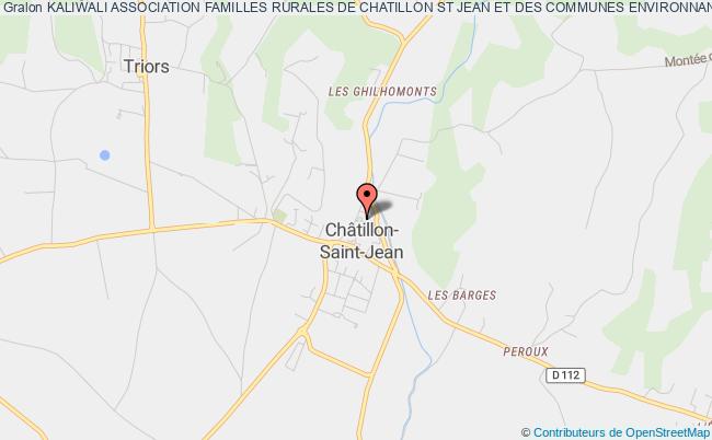 plan association Kaliwali Association Familles Rurales De Chatillon St Jean Et Des Communes Environnantes Châtillon-Saint-Jean