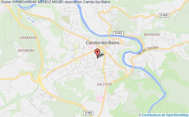 plan association Kanboarrak Mendiz Mendi Cambo-les-Bains
