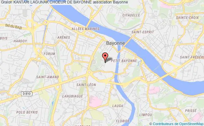 plan association Kantari Lagunak Choeur De Bayonne Bayonne