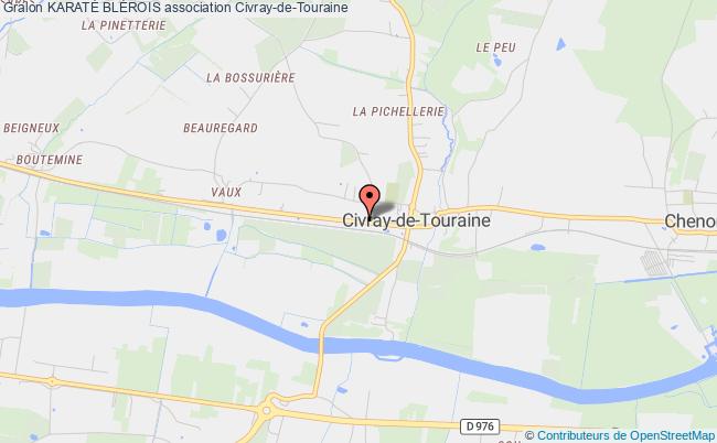 plan association KaratÉ BlÉrois Civray-de-Touraine