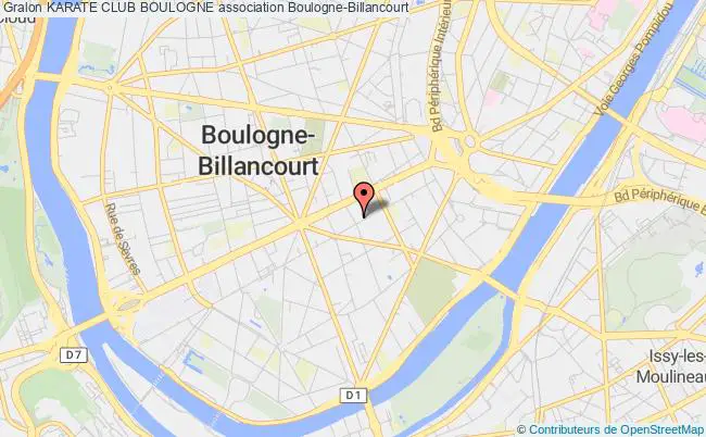 plan association Karate Club Boulogne Boulogne-Billancourt