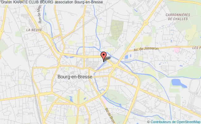plan association Karate Club Bourg Bourg-en-Bresse