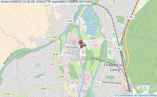 plan association Karate Club De Chalette Châlette-sur-Loing