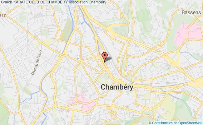 plan association Karate Club De Chambery Chambéry