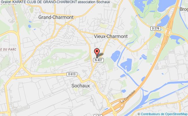 plan association Karate Club De Grand-charmont Sochaux