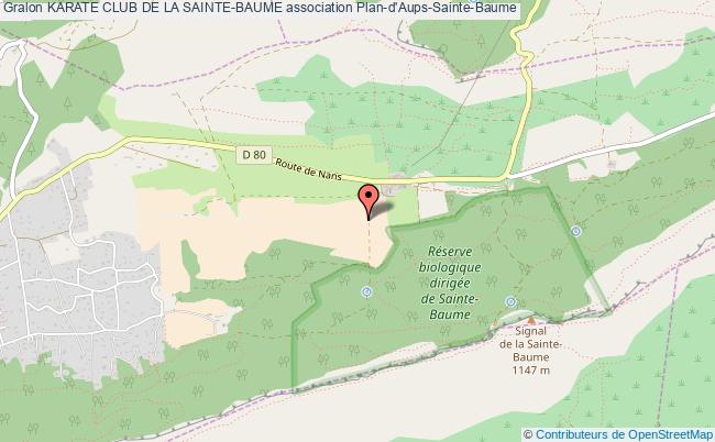 plan association Karate Club De La Sainte-baume Plan-d'Aups-Sainte-Baume