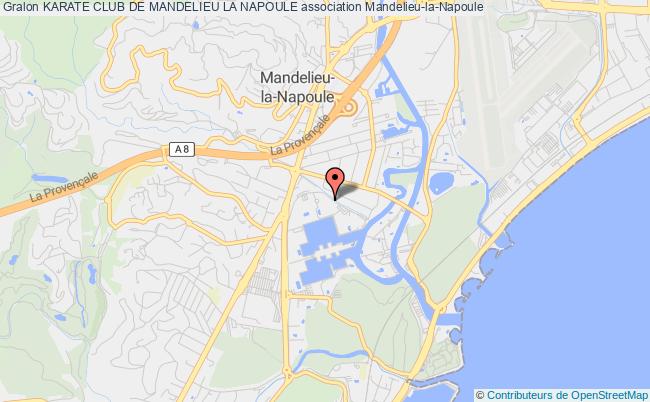 plan association Karate Club De Mandelieu La Napoule Mandelieu-la-Napoule