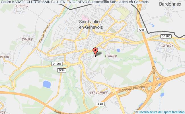 plan association Karate-club De Saint-julien-en-genevois Saint-Julien-en-Genevois