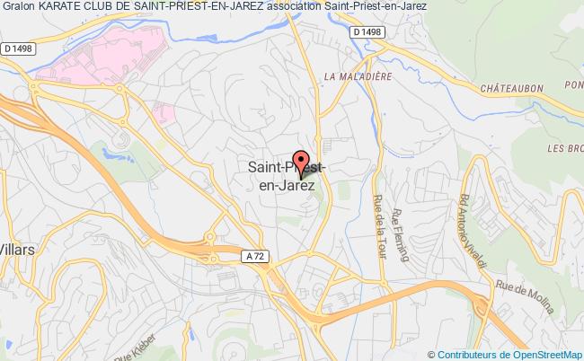 plan association Karate Club De Saint-priest-en-jarez Saint-Priest-en-Jarez