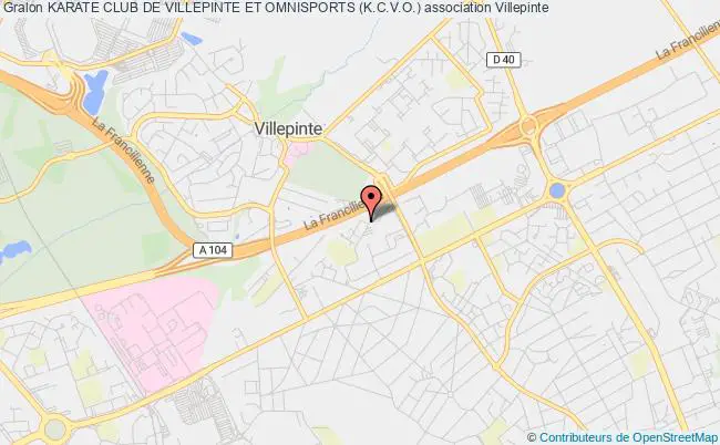 plan association Karate Club De Villepinte Et Omnisports (k.c.v.o.) Villepinte