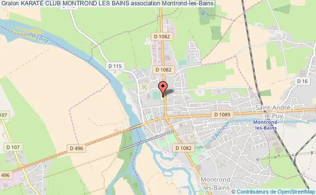 plan association KaratÉ Club Montrond Les Bains Montrond-les-Bains
