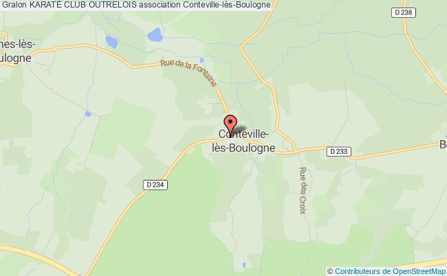 plan association KaratÉ Club Outrelois Conteville-lès-Boulogne