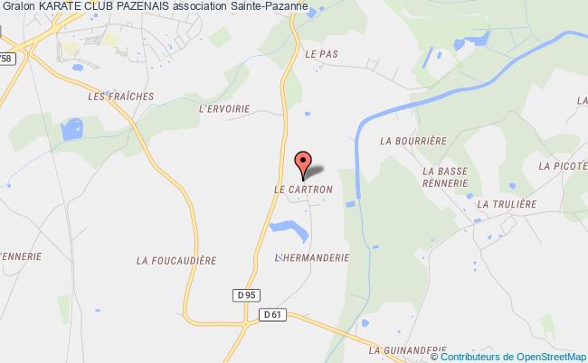 plan association Karate Club Pazenais Sainte-Pazanne