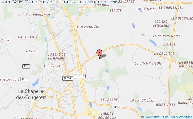 plan association Karate Club Rennes - St - Gregoire Melesse