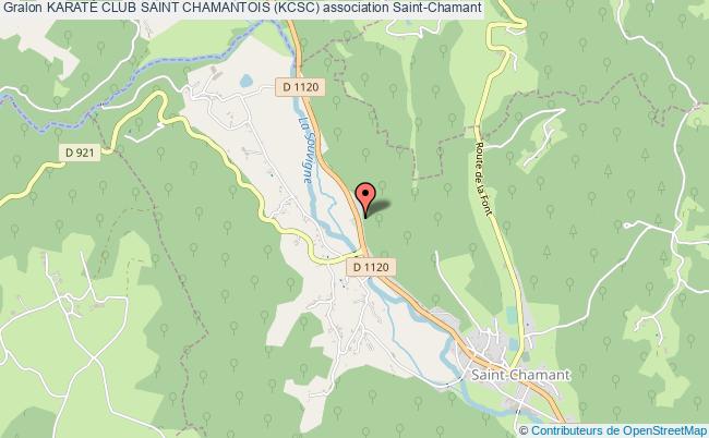 plan association KaratÉ Club Saint Chamantois (kcsc) Saint-Chamant