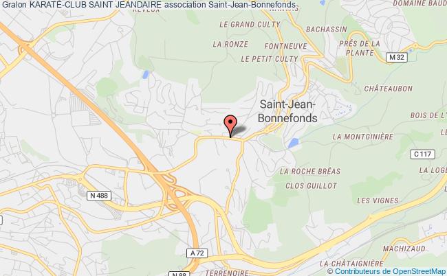 plan association KaratÉ-club Saint Jeandaire Saint-Jean-Bonnefonds