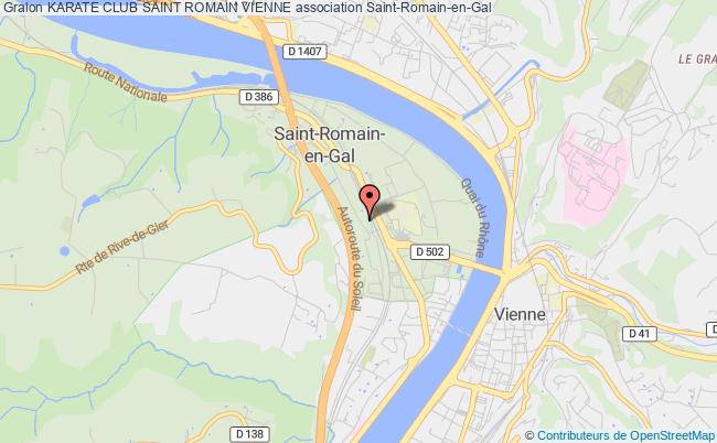plan association Karate Club Saint Romain Vienne Saint-Romain-en-Gal