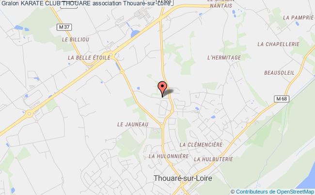 plan association Karate Club Thouare Thouaré-sur-Loire