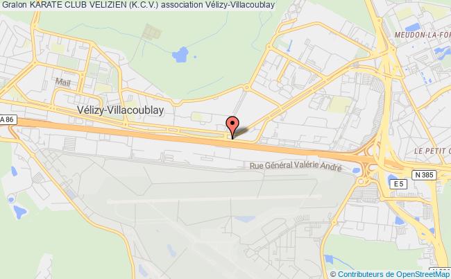 plan association Karate Club Velizien (k.c.v.) Vélizy-Villacoublay
