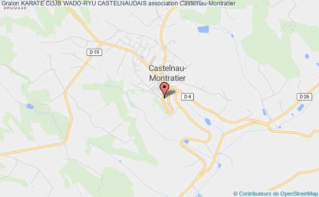 plan association Karate Club Wado-ryu Castelnaudais Castelnau-Montratier