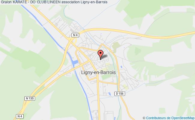 plan association Karate - Do Club Lineen Ligny-en-Barrois