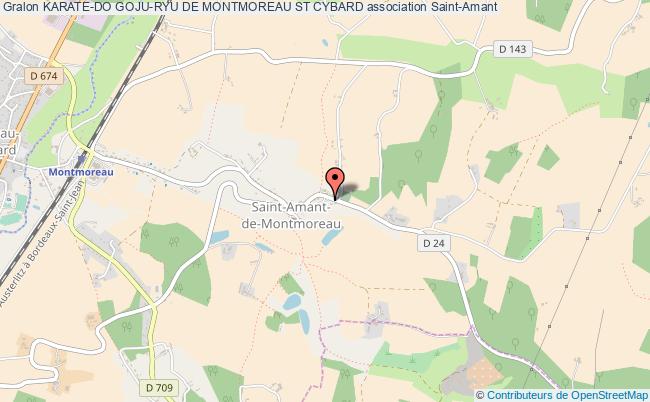 plan association Karate-do Goju-ryu De Montmoreau St Cybard Saint-Amant