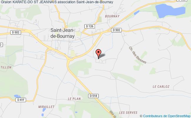 plan association Karate-do St Jeannais Saint-Jean-de-Bournay