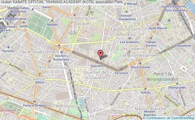 plan association Karate Official Training Academy (kota) Paris