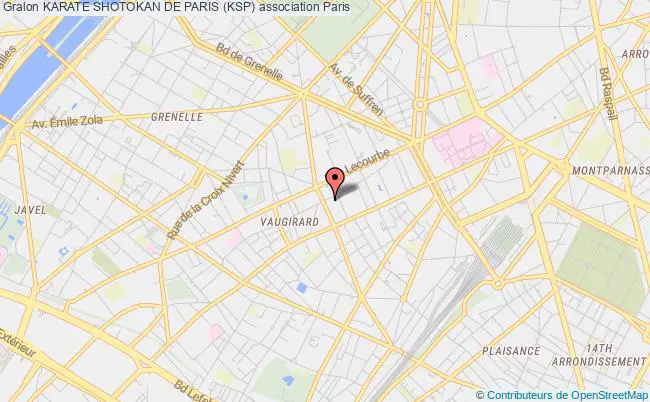 plan association Karate Shotokan De Paris (ksp) Paris