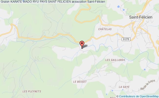 plan association Karate Wado Ryu Pays Saint Felicien Saint-Félicien
