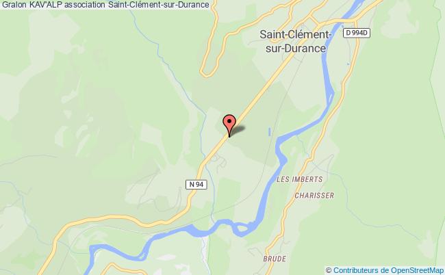 plan association Kav'alp Saint-Clément-sur-Durance