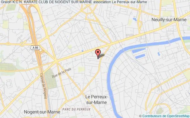 plan association K.c.n. Karate Club De Nogent Sur Marne Le Perreux-sur-Marne