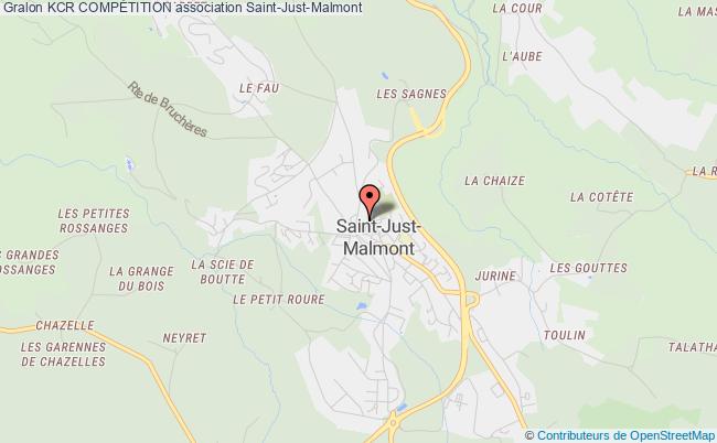 plan association Kcr CompÉtition Saint-Just-Malmont
