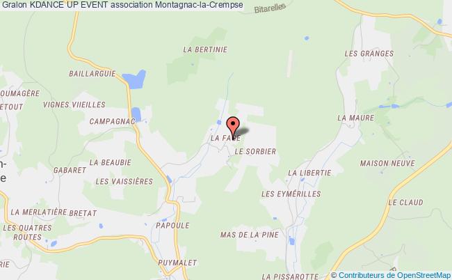 plan association Kdance Up Event Montagnac-la-Crempse