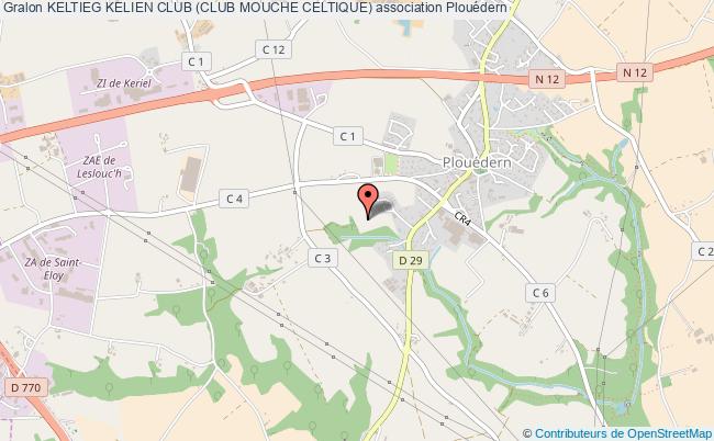 plan association Keltieg Kelien Club (club Mouche Celtique) Plouédern