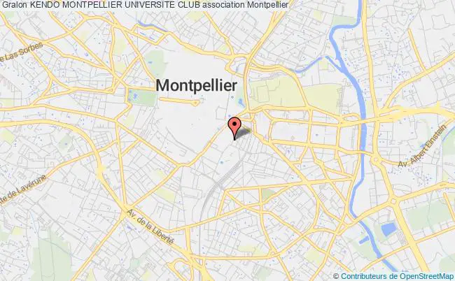plan association Kendo Montpellier Universite Club Montpellier