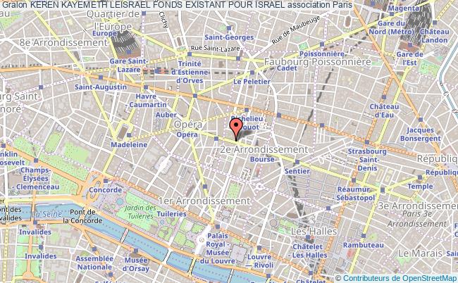 plan association Keren Kayemeth Leisrael Fonds Existant Pour Israel Paris