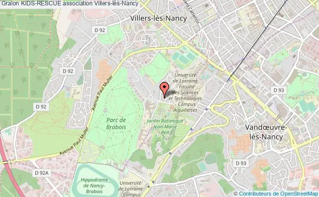 plan association Kids-rescue Villers-lès-Nancy