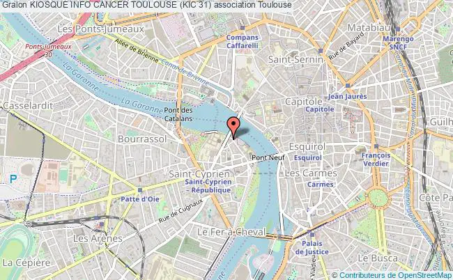 plan association Kiosque Info Cancer Toulouse (kic 31) Toulouse