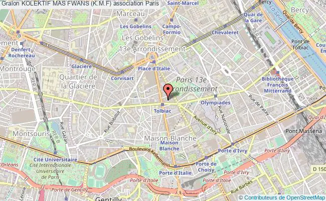 plan association Kolektif Mas Fwans (k.m.f) Paris