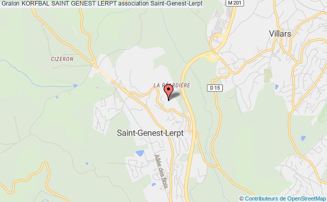 plan association Korfbal Saint Genest Lerpt Saint-Genest-Lerpt