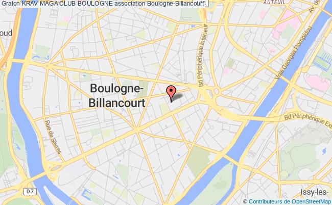 plan association Krav Maga Club Boulogne Boulogne-Billancourt