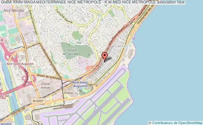 plan association Krav-maga Mediterranee Nice Metropole - K.m.med Nice Metropole Nice