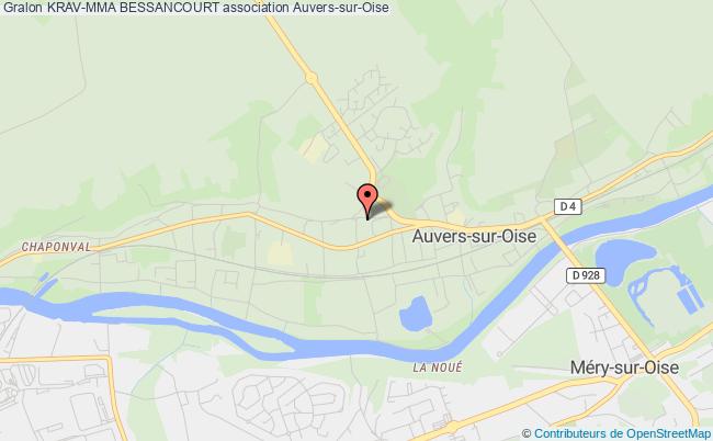 plan association Krav-mma Bessancourt Auvers-sur-Oise