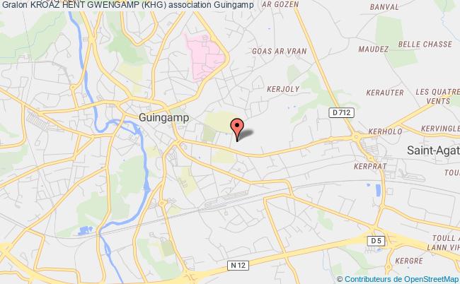 plan association Kroaz Hent Gwengamp (khg) Guingamp