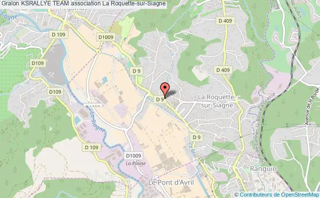 plan association Ksrallye Team La    Roquette-sur-Siagne