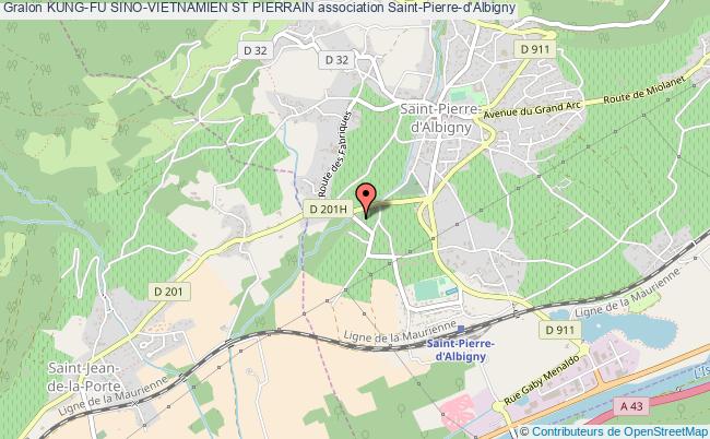 plan association Kung-fu Sino-vietnamien St Pierrain Saint-Pierre-d'Albigny