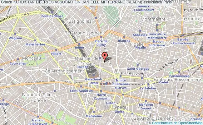 plan association Kurdistan Libertes Association Danielle Mitterrand (kladm) Paris