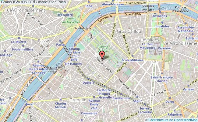 plan association Kwoon Org Paris 15e
